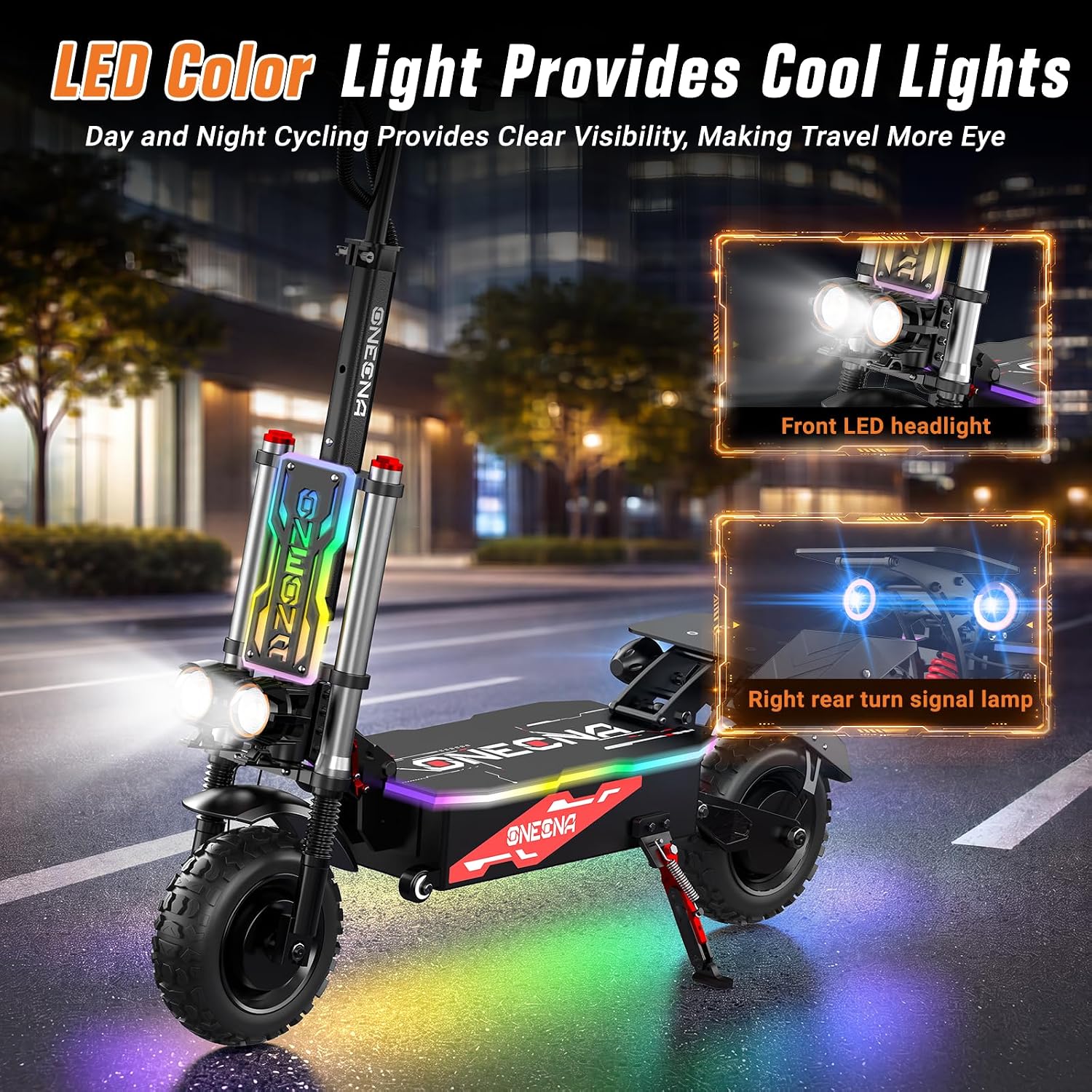 ONECNA NEW GT8PRO Adult Electr - 60V 5600W Dual Motor Electric Scooter 评论和价格